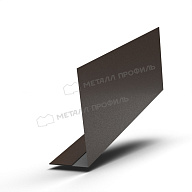 Планка карнизного свеса 250х50х3000 (VALORI-20-DarkBrown-0.5)